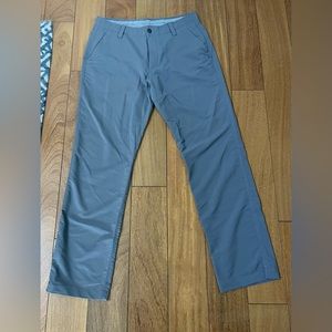 Under Armour Mens Straight Grey Golf Pants Sz 34/32
